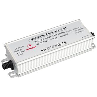 ИПН Arlight ARPV-12200-A1 (12V, 16.6A, 200W) (IP67 Металл)