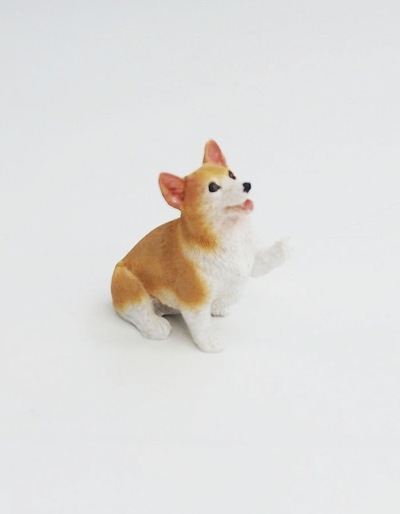 Мини-фигурка корги из полистоуна