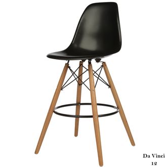 СТУЛ БАРНЫЙ EAMES DSW ЧЕРНЫЙ