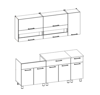 Кухня "Монтана" 2 м