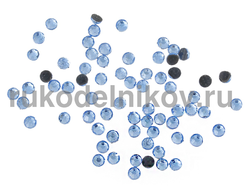 термостразы плоская спинка ss10 (3 мм), цвет-светло-голубой, материал-стекло, 1 гр/уп