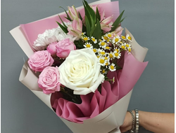 Букет с матрикарией "Эйфория"