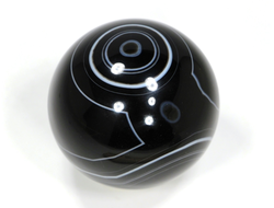 Шар Агат черный, Ботсвана (50 мм, 166 г) №28585