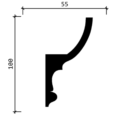 Карниз DD507 - 100*55*2000мм