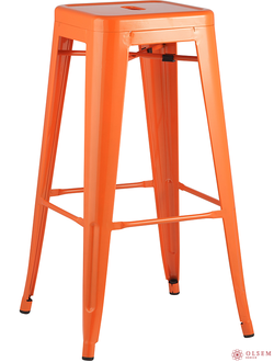 Стул барный TOLIX оранжевый глянцевый