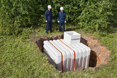 Монтаж пластиковых погребов TINGARD (Тингард)