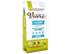Vivere Low Grain Medium Adult Salmon корм для собак средних пород с лососем 1 кг (упаковка на развес)