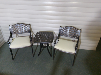 Кофейный комплект мебели из алюминия Paris 52