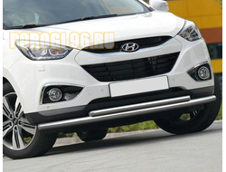 Защита переднего бампера d57/d42 двойная Hyundai IX 35 (хендай ай икс 35)