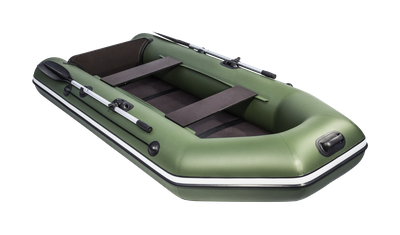 Моторная лодка Аква 2800 СК (киль) зеленая - mnelodku.ru