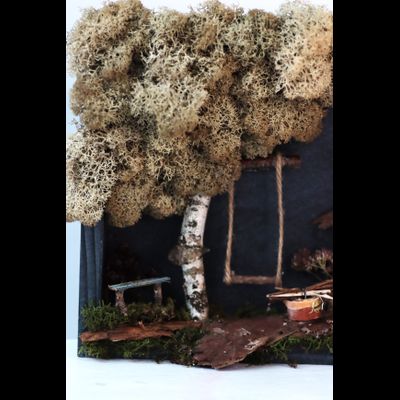 Новогодняя эко-картина № 1179