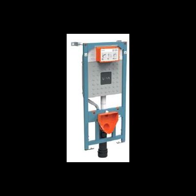 Комплект: Подвесной безободковый унитаз Vitra Integra Round, с толстым сиденьем дюропласт с микролифтом, инсталяцией и панелью управления, матовый хром, 9004B003-7202