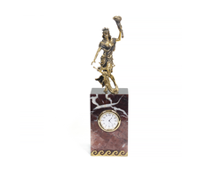 Часы интерьерные "Фортуна" из яшмы