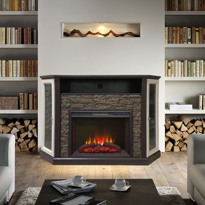 Электрокамин Харвард BL-W M3 с очагом Sparta 25.5 LED