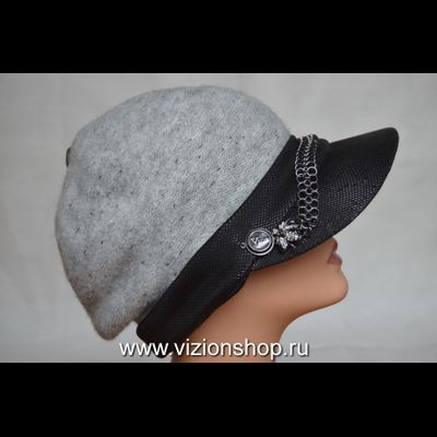 Модная кепка зима 2019 Vizio Италия 6197 WK серая