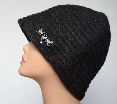 Разноцветная шляпа клош с полями Vizio Италия 6126 F1