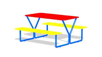 МФ 303 Столик детский со скамейками
