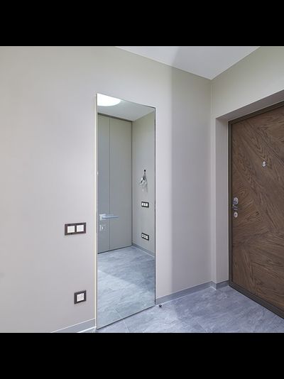 PRESTIGE. h2000/ ЗЕРКАЛО ГРАФИТ С ДВУХ СТОРОН (ULTRA 19)/ АЛЮМИНИЕВАЯ КРОМКА МАТОВЫЙ ХРОМ