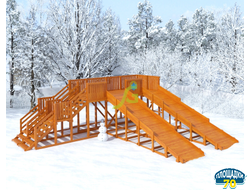 Зимняя горка "IgraGrad Snow Fox", скат 5,9 м (мод.2)