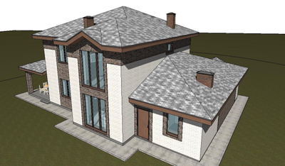 Двухэтажный дом с тремя спальнями 286м² (S84)