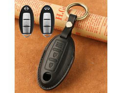 Чехол для ключа Infiniti с 2 кнопками (натуральная кожа)