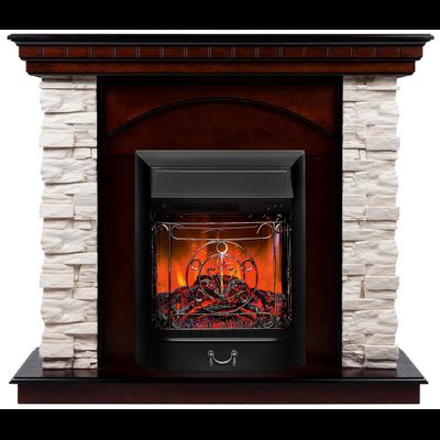 Электрокамин Elford AO с очагом Majestic