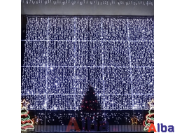 Занавес 2*2 м, БЕЛЫЙ ХОЛОДНЫЙ, IP65, мерцание