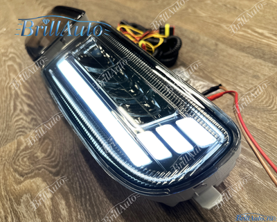 Противотуманки Toyota Land Cruiser 100 бегающие LED темные