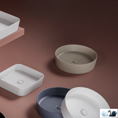 Раковина Creavit Loop LP145-00CM00E-0000 Cappucino Mat LP145, бежевая матовая, диаметром 45 см