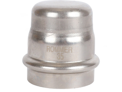 Заглушка ROMMER ВПр 35 из нержавеющей стали прессовой