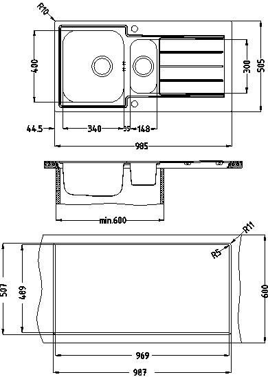 Мойка Alveus Line maxim 10 (Satin)