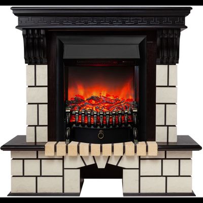 Электрокамин Stone AO с очагом Fobos