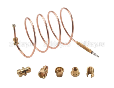 Термопара для газовой плиты (универсальная), L-1200мм, 5 гаек