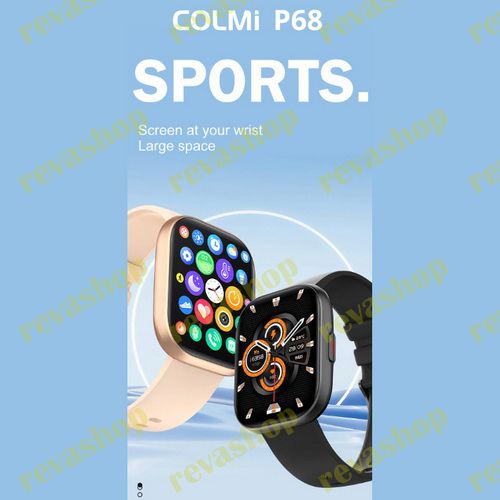 revashop-смарт-часы-COLMI P68-AMOLED-экран- водостойкие-тэги, поисковая система-интернет- водостойки