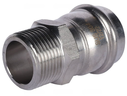 Переходник ROMMER ВПр-НР, 35х1 из нержавеющей стали прессовой