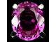 Кольцо розовый топаз (17,89 ct.), сапфир, р.17,2 серебро 925
