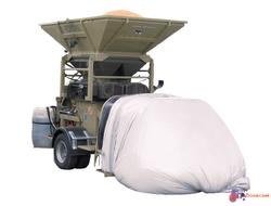 Передвижная вальцовая плющилка влажного зерна с прессом ROmiLL CP2