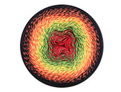 Пряжа для вязания  Flowers YarnArt (Фловерс ярнарт) Вес мотка - 250 г. Длина нити - 1000 м. Рекомендуемый размер спиц: №4; крючка: №4. Плотность вязания спицами 10х10 см: 28 п. х 40 р. цвет 267 черно оранжевый