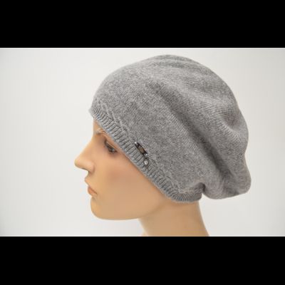 Берет кашемир Vizio Италия 1104 B серый
