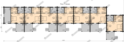 Гостиница из клееного бруса "Уютная", 295 м2