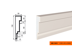 Фасадный молдинг из пенополистирола с покрытием LEPNINAPLAST (Лепнинапласт)  МВ-130/3