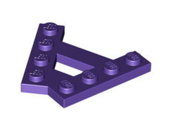 Wedge, Plate A-Shape with 2 Rows of 4 Studs, Dark Purple (15706 / 6147010)