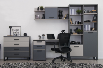 КАРБОН-БЕЖ Шкаф книжный ШК