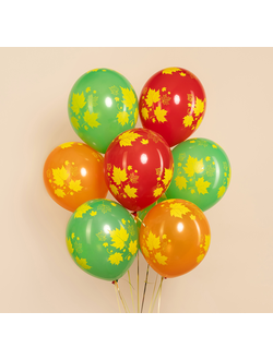 Шар 12"/30 см Ассорти "Осенние листья"