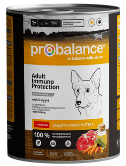 Probalance (Пробаланс) влажный корм (консерва) для собак с говядиной 850 г
