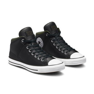 Зимние кеды Converse All Star Street Top черные