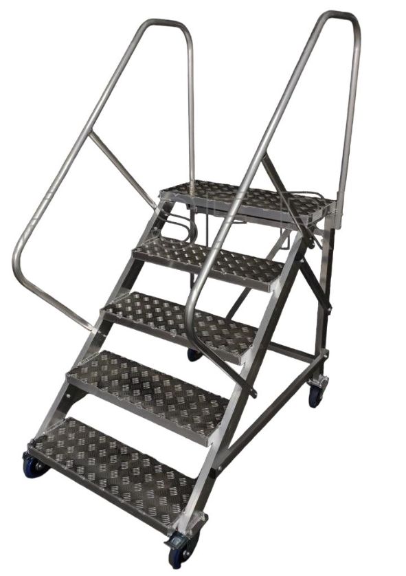 Лестница подставка ПА-1100 с двумя поручнями 