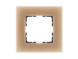 1L1001GGM Рамка одинарная Стекло, шампань матовое