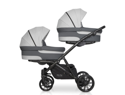Коляска для двойни 2в1 Riko Team 2020 01 Grey Fox
