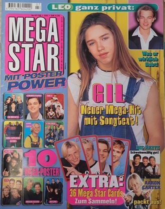 Mega Star Magazine July 1998 Gil Ofarim, Die Arzte, Aaron Carter, Boyzone, Young Deenay, Leo Inside